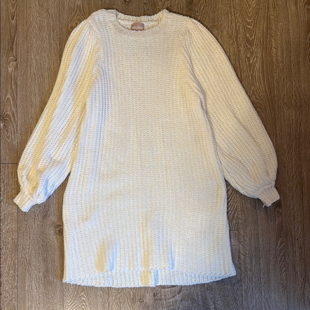 Show Me Your MuMu Cream Crew Neck Sweater